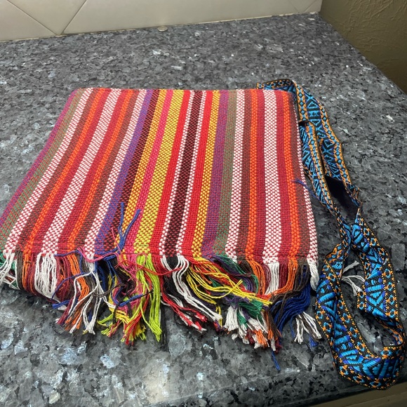 Boho hippie girl beaded fringed crossbody bag / NWOT - Picture 15 of 15